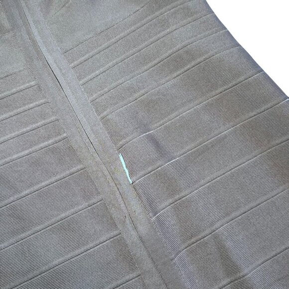 Hervé Léger Bandage Bodycon Dress Pink Beige Size XL Never Worn - Picture 4 of 8